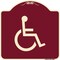 Signmission Large Handicapped Symbol Heavy-Gauge Aluminum Architectural Sign, 18" x 18", BU-1818-23889 A-DES-BU-1818-23889 - alternate 1